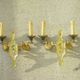 Pair of “Aux Cygnes” wall lights by Lucien Gau in Paris