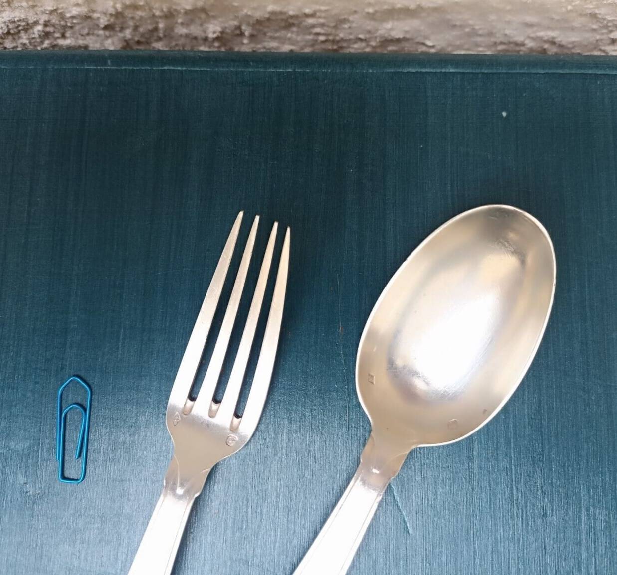 Solid silver fork and spoon Ernest Prost Paris, 1920s-1930s