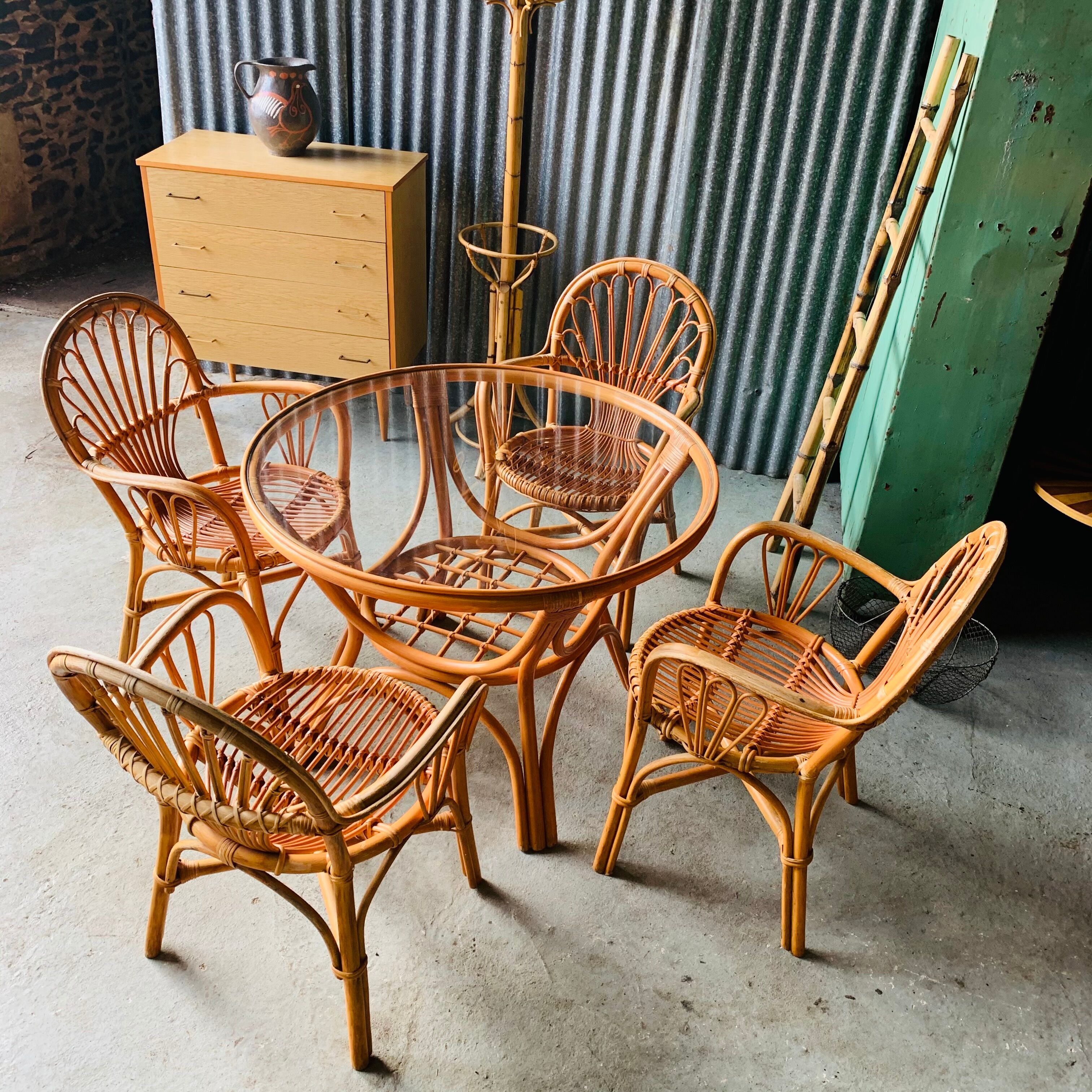 Rattan dining set
