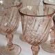 Verres à vin rose