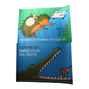 Lot de 2 posters par - 60s