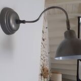 Metal wall lamp in industrial style