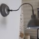 Metal wall lamp in industrial style