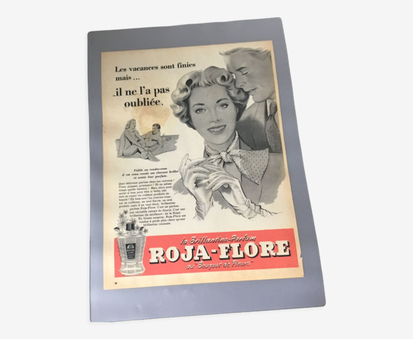 Publicité vintage à encadrer brillantine roja