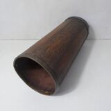 old carved wooden umbrella stand