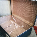 Vintage blue suitcase