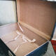Vintage blue suitcase