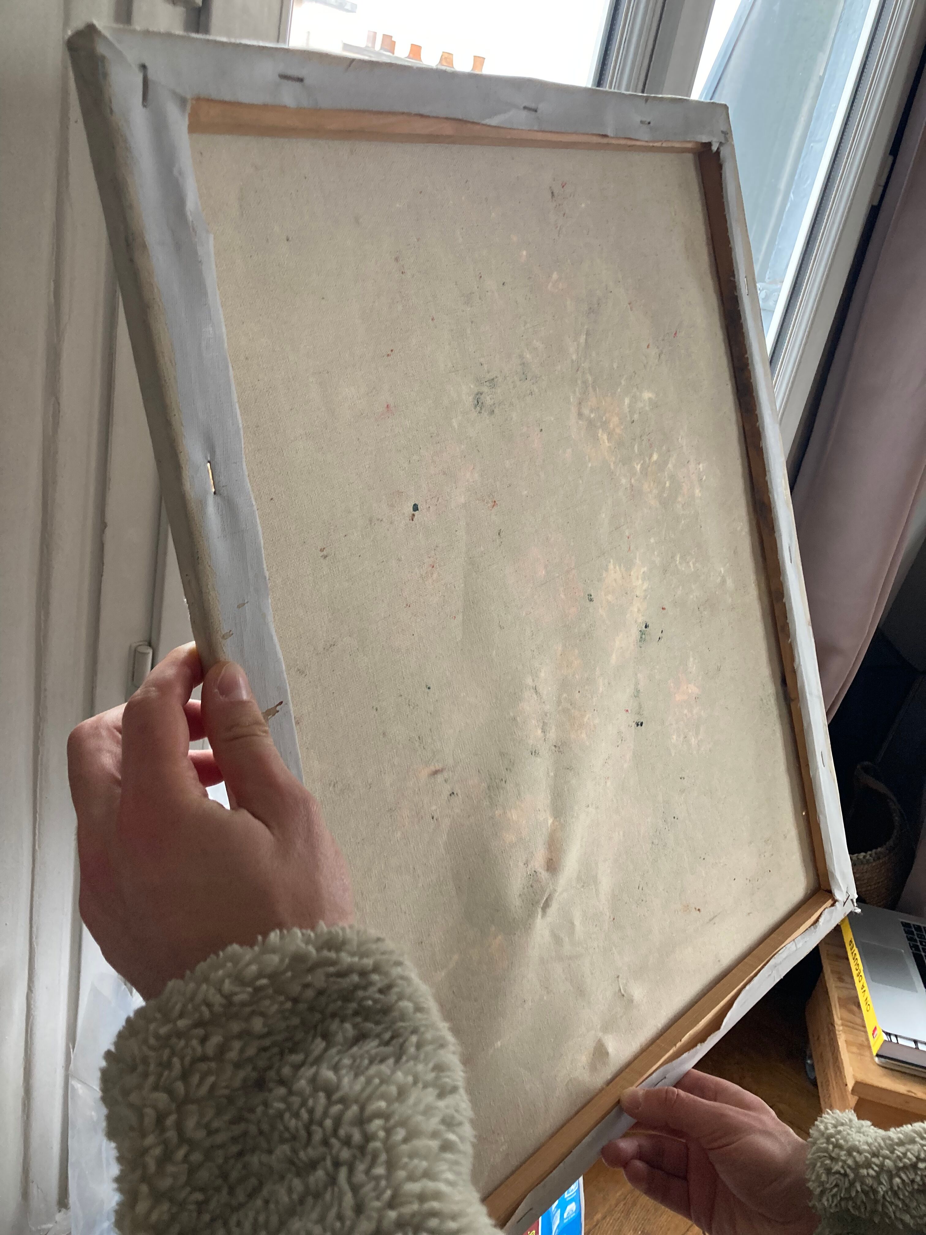 Canvas bouquet of flowers