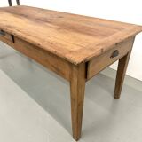 Solid walnut table - Tapered legs