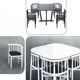 Table set and 4 chairs Thonet 1960