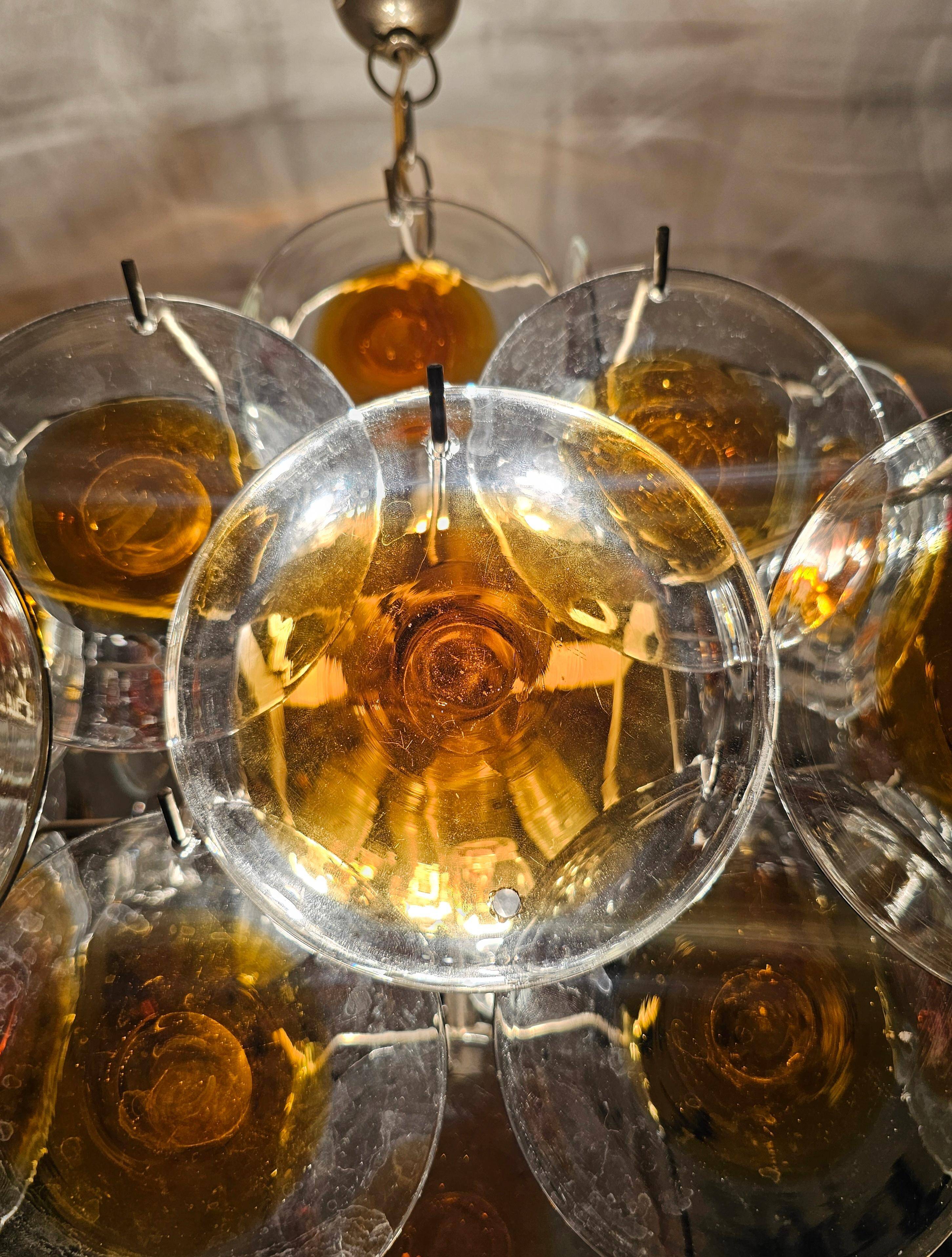 Glass pendant by Gino Vistosi, Mid-Century Modern style