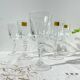 6 vintage Cristal d'Arques Chantelle red wine glasses