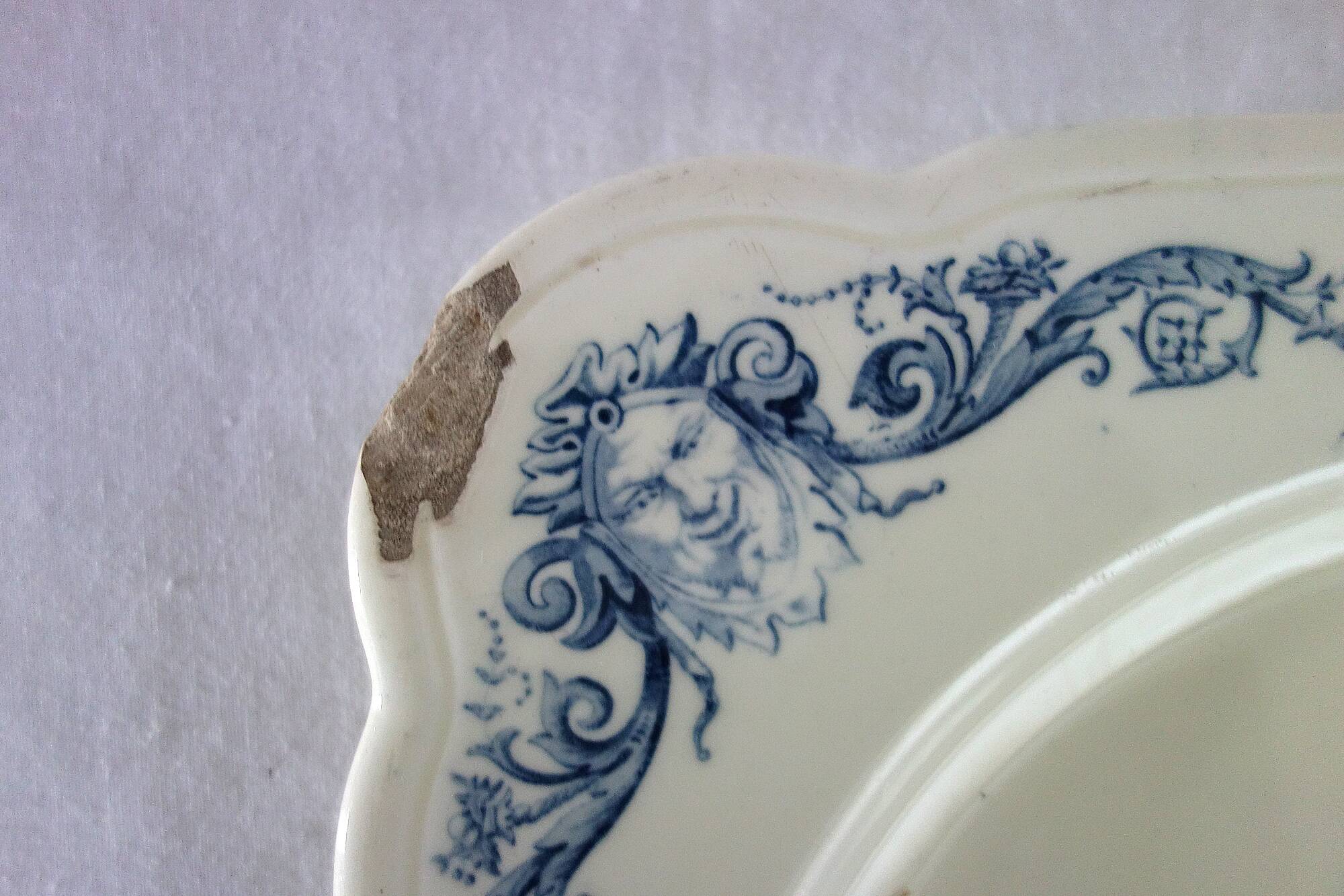 Renaissance-style ironstone serving dish from Clairefontaine, 19th century.