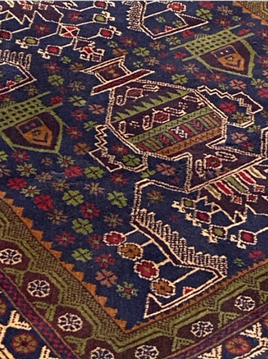 Afghan carpet Baluch vintage 148x87cm