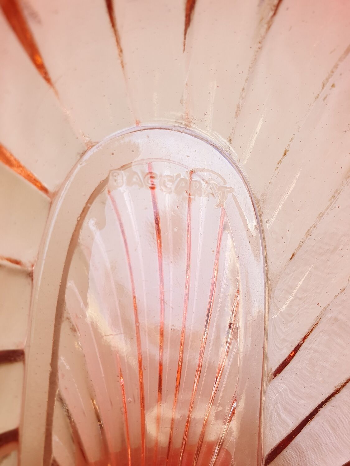 Antique Baccarat crystal bowl