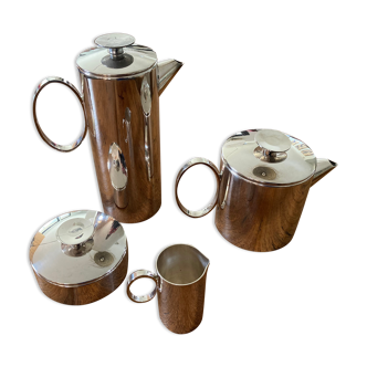 Tea/coffee service, 4 pieces, Christofle silver metal