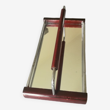 Mirrored tray with handle