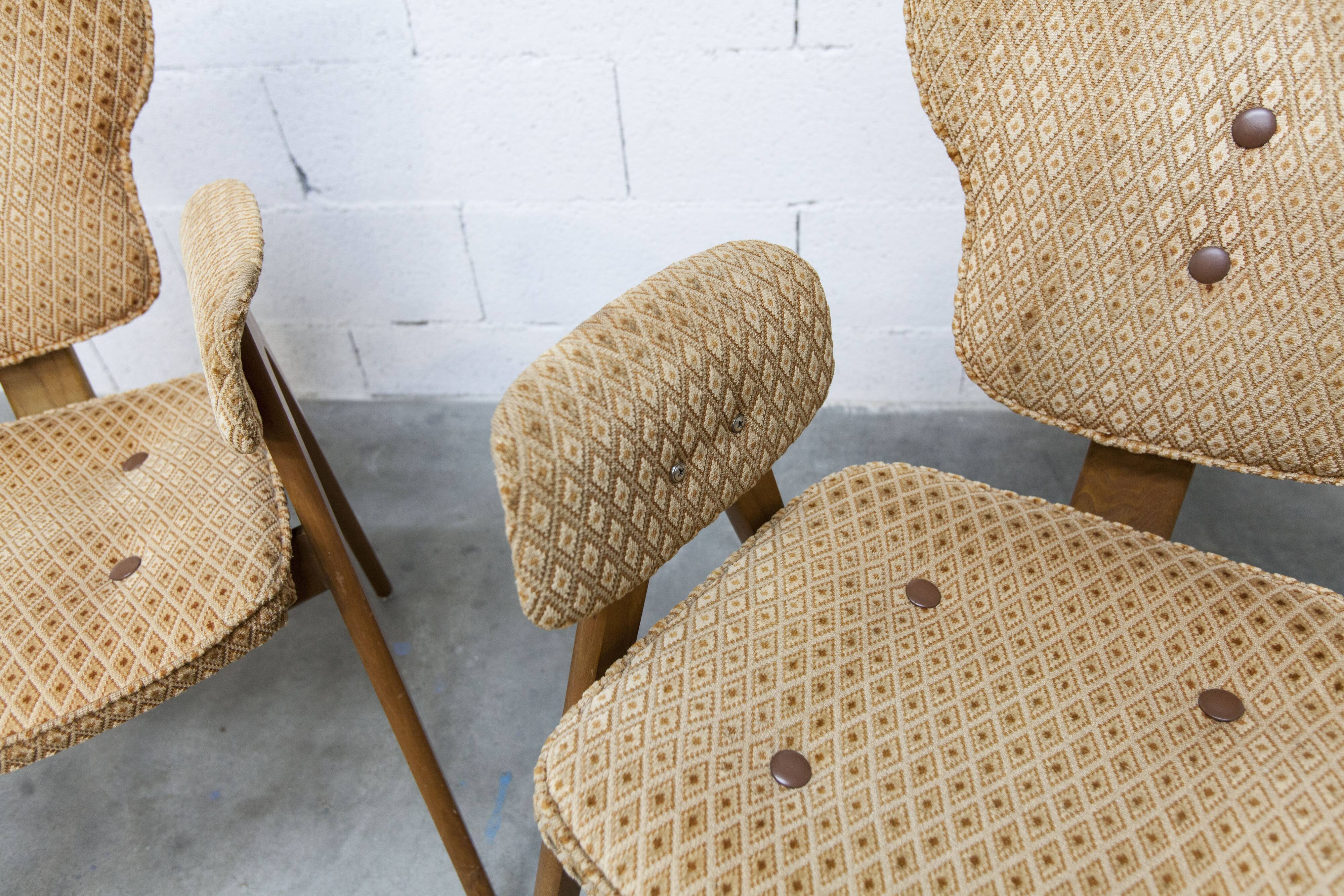 Pair of Lounge chairs by Roger Landault, ABC edition, 1950.