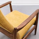 1965 Edmund Homa Chair, Model GFM-64 High Back in Yellow
