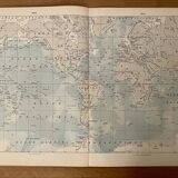 Lithograph map of the sea from 1922 (large format)