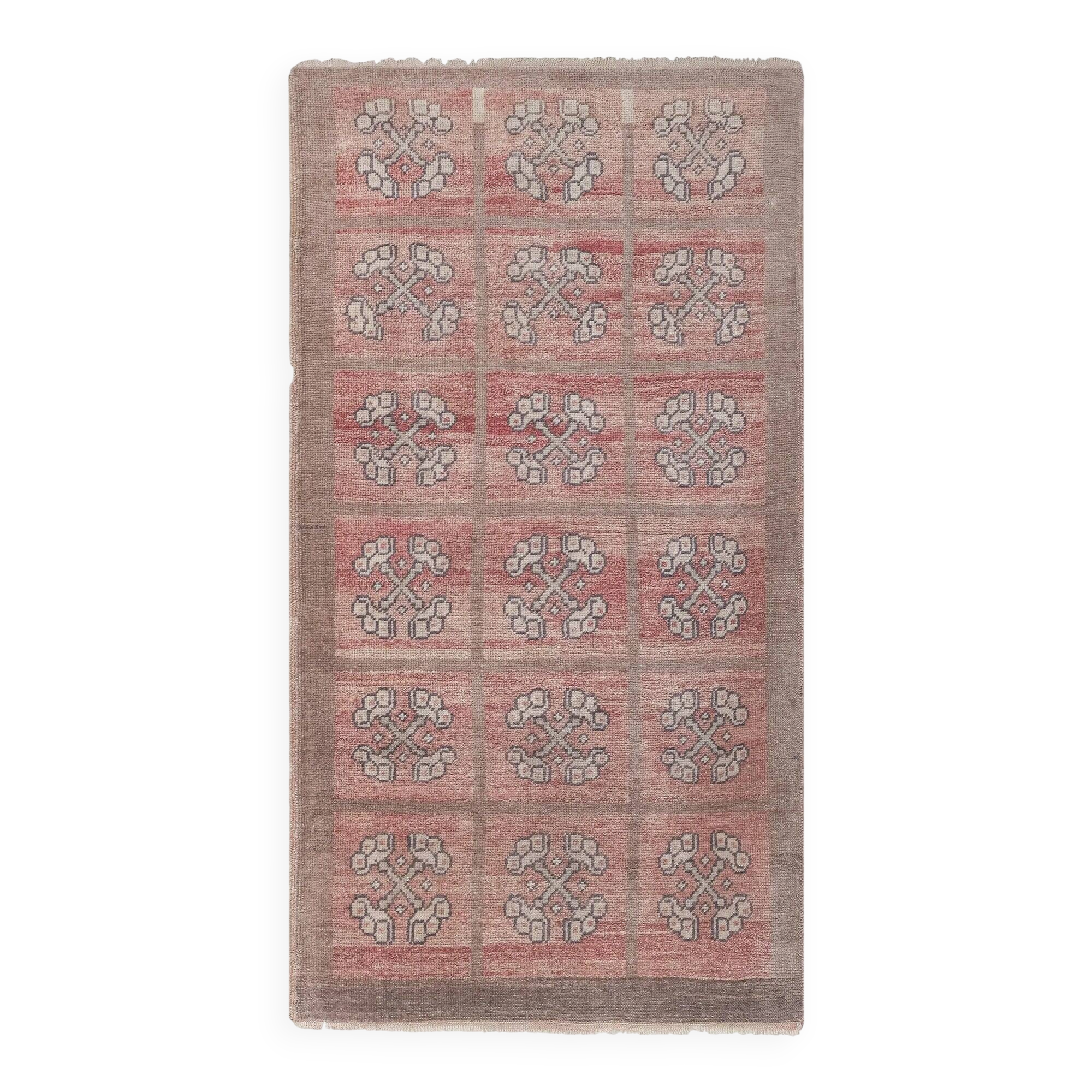 Vintage Turkish hallway rug 92x168 cm