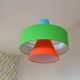 Gravity pendant lamp - sleek design in coloured fabric