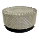 Vintage glass ceiling light "diamond points"