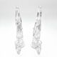 2 Candle holders "Fleur de Lys" – Cristal Art Vannes France – 1960