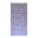 Tapis à Damier Bleu - 327 x 158 cm