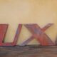 Letter to sign vintage metal 'I '.