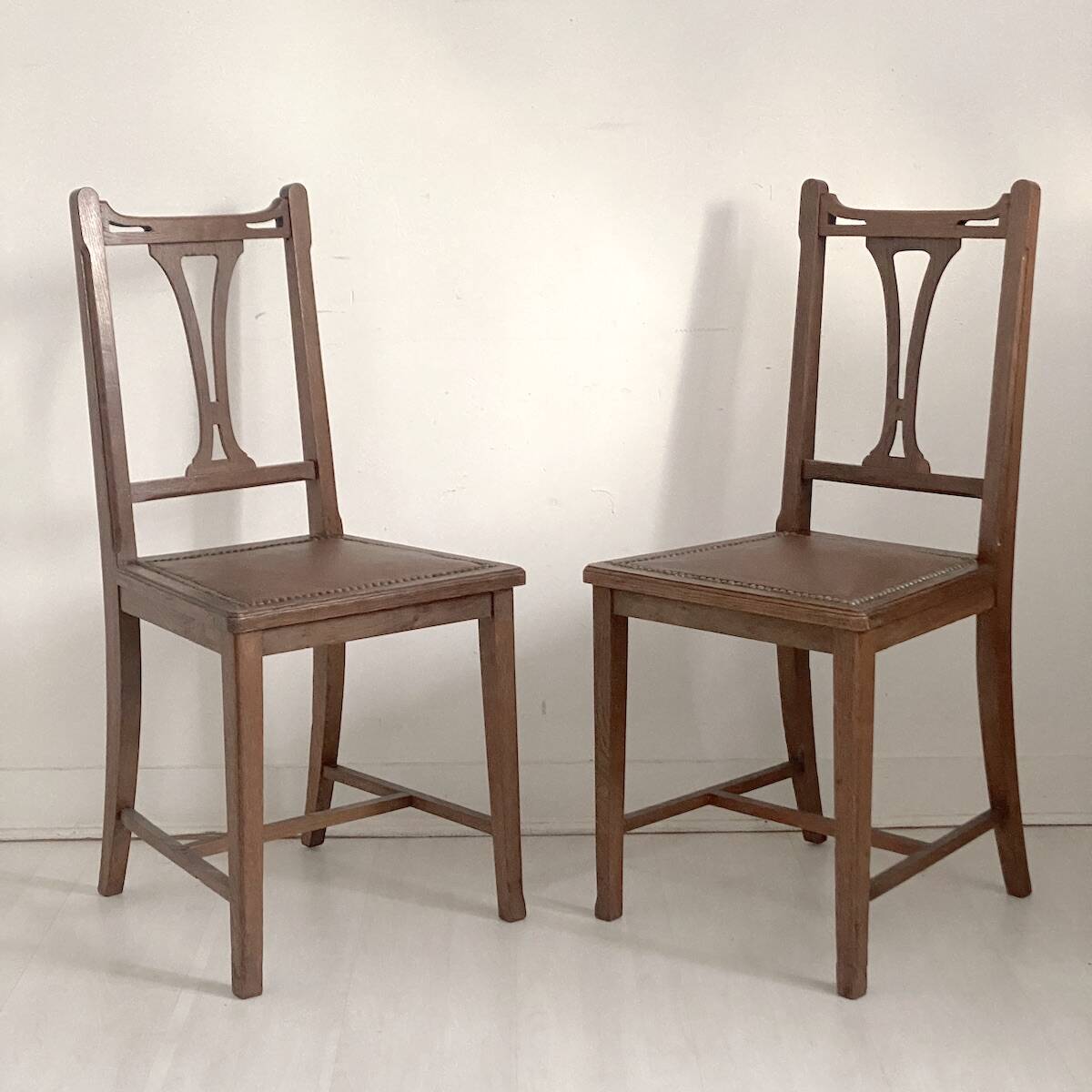Art Nouveau pair of chairs 1900