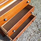 Vintage 3-drawer golden oak chest of drawers from the 50s