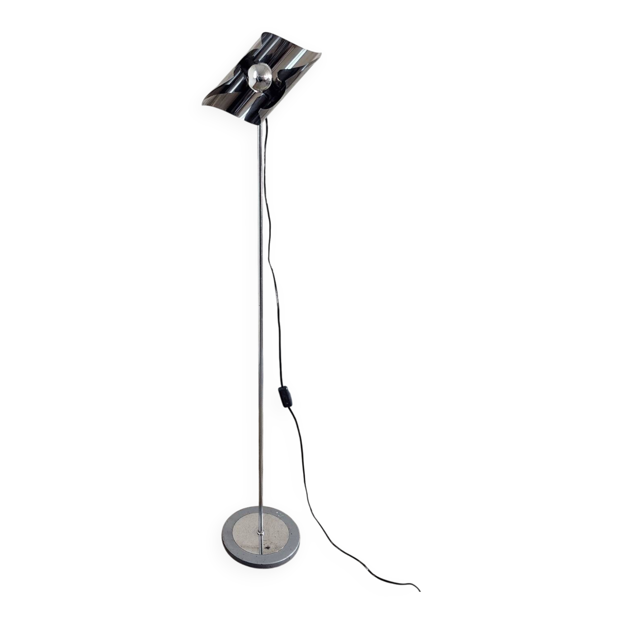 1970s Chrome Lamp Base — Space Age Design