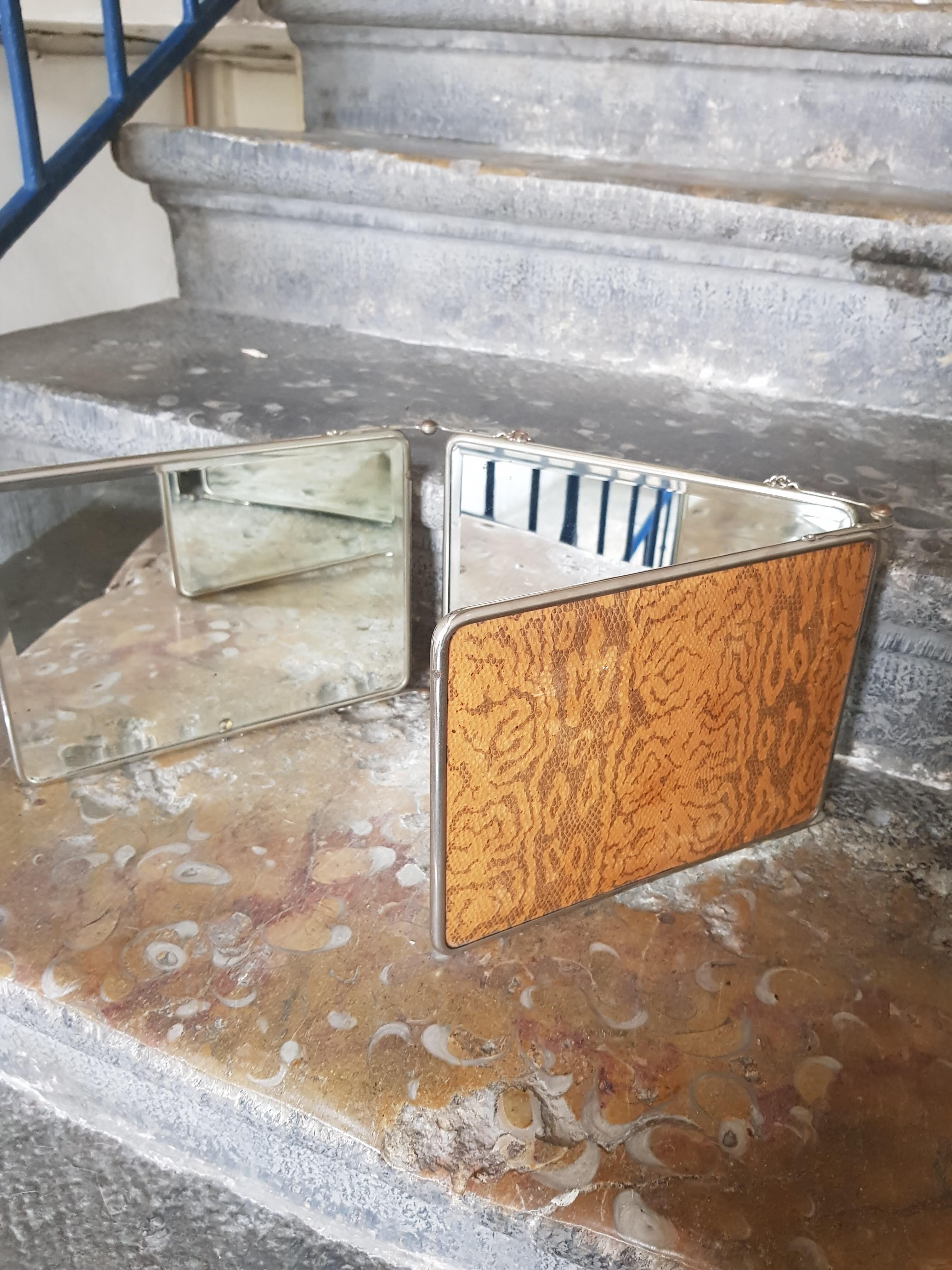 Triptych mirror 19x27cm