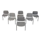 Vintage Dsc 106 Side Chairs By Giancarlo Piretti For Castelli, Set Of 6