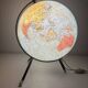 Vintage globe 1962 terrestrial world map glass tripod Taride - 28 cm