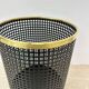 Mid century design perforated metal basket / bin , 1970s