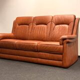 Leather  2-piece set-sofa and armchair from Elastoform