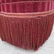 1960s, Danish armchair, original striped red furniture velour.