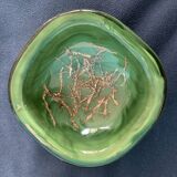 Venini green glass ashtray  Italy Toni Zuccheri Murano Giade 1960