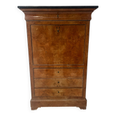 Louis Philippe secretary in light walnut briar, 19th century.