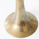 Pair of Midcentury brass candlesticks, flared shape.