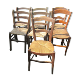 7 wooden chairs