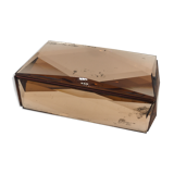 Mirror jewelry box in pink relief