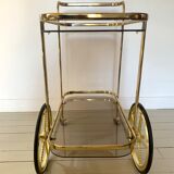 Golden dessert on wheels