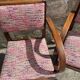 Pair of 1960s bridge chairs in Nobilis fabric
