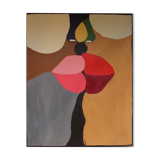 Colorful acrylic canvas 73x60 cm "The last of the kisses"