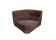 Vintage corner chair in brown velvet