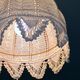 Vintage hanging in crochet lace chandelier tulip romantic 1970