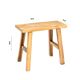 Vintage handmade teak mini bench - 30 x 16 x H 30 cm